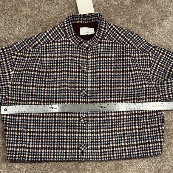 Rebecca Taylor Cropped Plaid Jacket | Size Medium - Picture 9 of 10